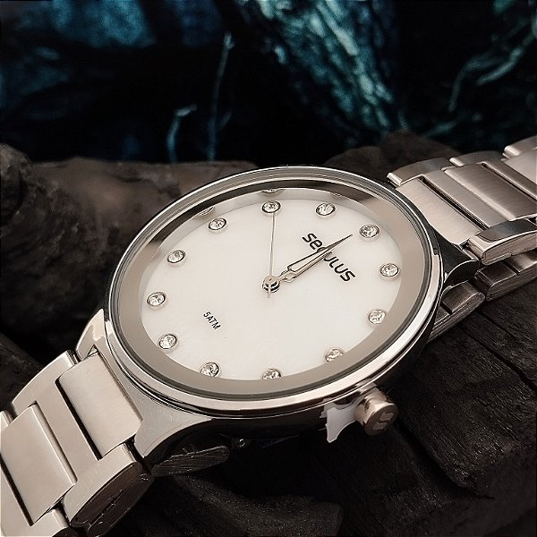 Relógio Feminino Seculus Prata - 77264L0SVNS3