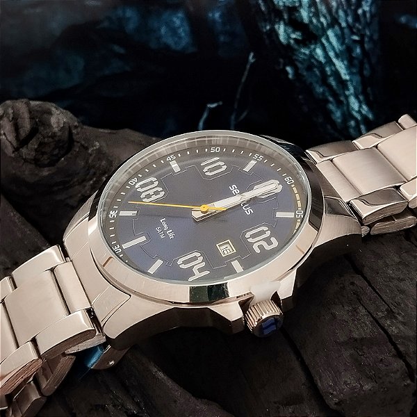 Relógio Masculino Seculus Prata -44198G0SVNA3