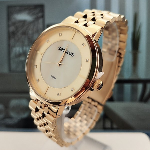 Relógio Feminino Seculus Dourado - 77248LPSVDS1