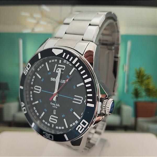 Relógio Seculus Masculino Prata - 44212G0SVNA1