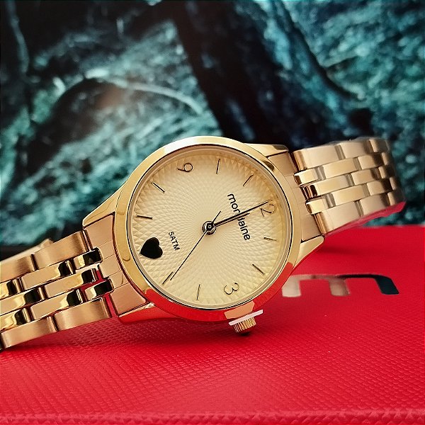 Relógio Mondaine Feminino Dourado 32795LPMKde1