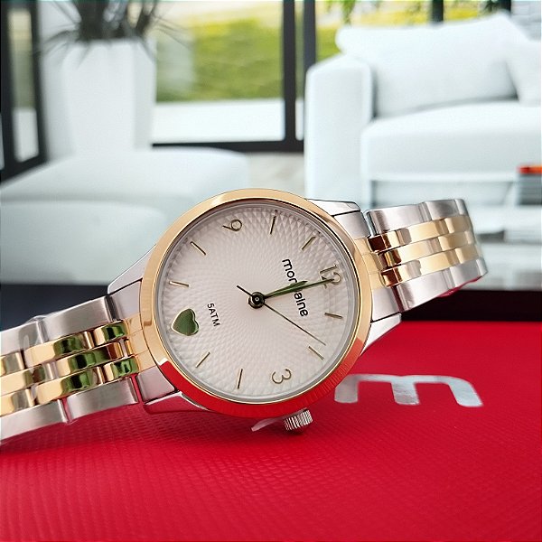Relógio Mondaine Feminino Bicolor 32795LPMKBE3