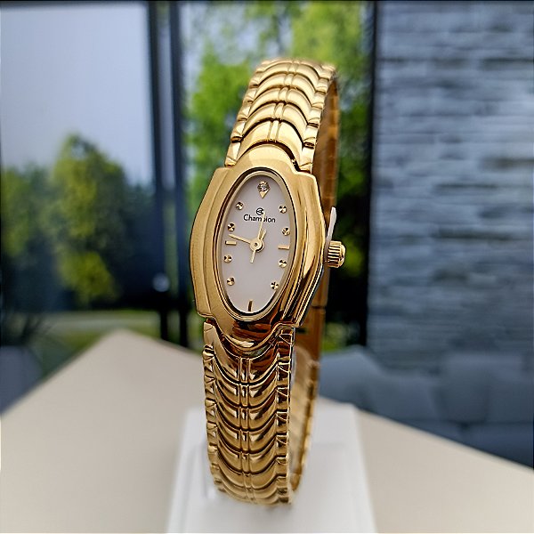 Relógio Feminino Champion Dourado CF24457H