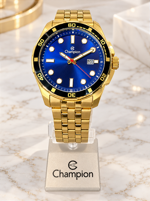 Relógio Masculino Champion Dourado CA31640A