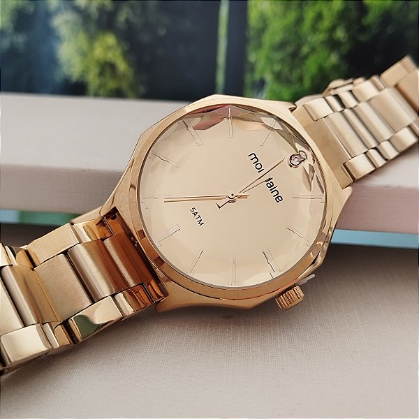 Relógio Feminino Analógico Dourado Mondaine - 32583LPMVDE1