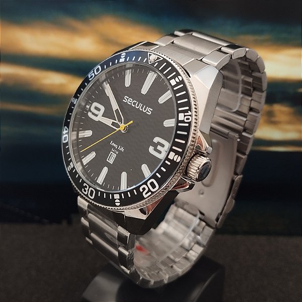 Relógio Seculus Masculino Prata - 77260GOSVNA1