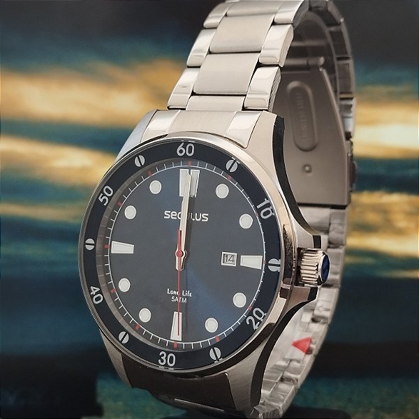Relógio Seculus Masculino Prata - 23742G0SVNA1