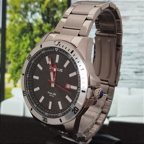 Relógio Seculus  Masculino Prata 44204G0SVNA1