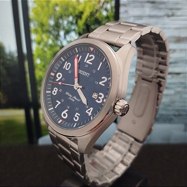 Relógio Orient Masculino Prata MBSS1396 D2SX
