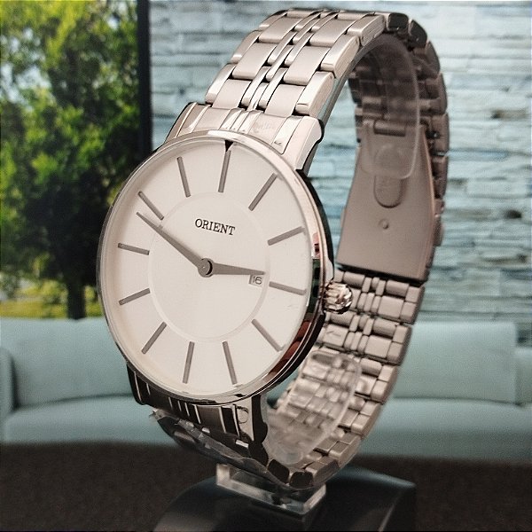 Relógio Orient Masculino  Clássico MBSS1261 PRATA