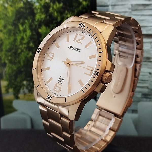 Relógio Orient Sport Masculino Analógico mgss1234 Dourado