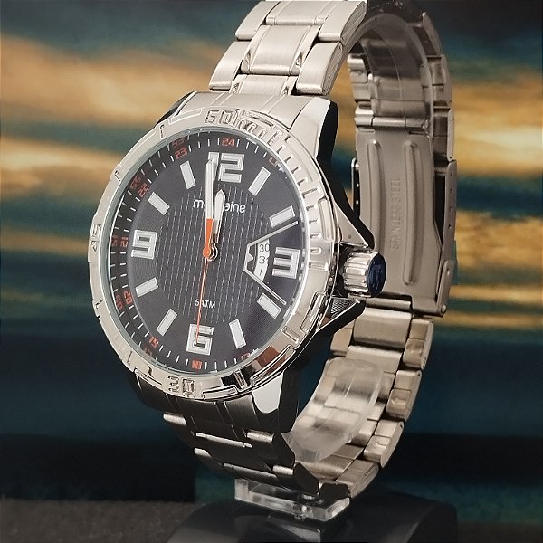 Relogio Mondaine Masculino  Esportivo Prateado 99735G0MVNE2