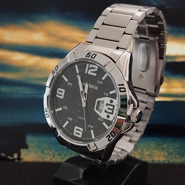 Relógio Mondaine Prata Calendário Masculino 32650G0MVNE1