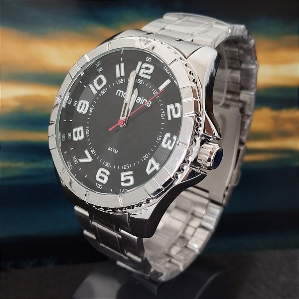 Relógio Masculino Casual Robusto Prata - 32638G0MVNE2