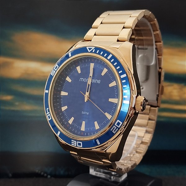 Relógio Mondaine Masculino Dourado 32655GPMVDE3