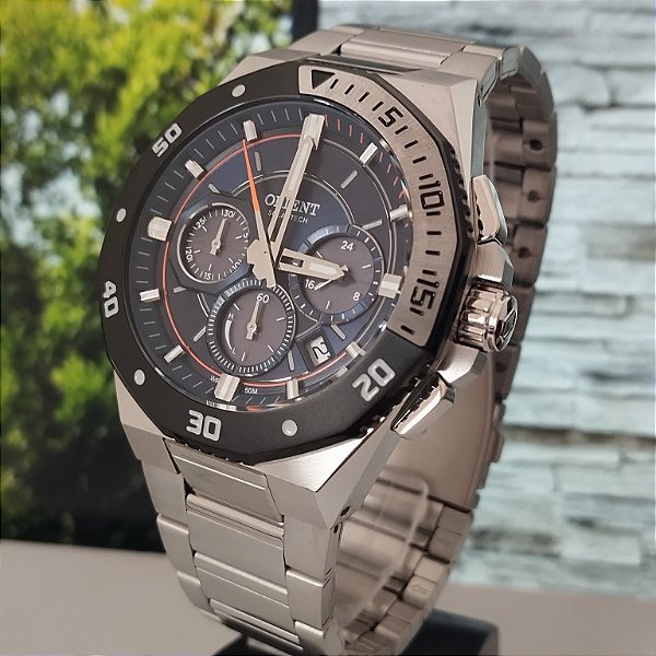 Relógio Orient SolarTech Masculino MBSSC277 D1SX Prata