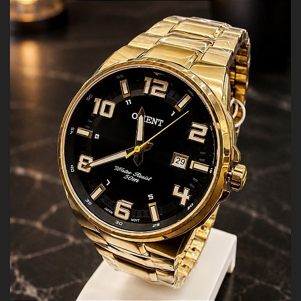 Relógio Orient Masculino Ref: MGSS1186P2KX Casual Dourado