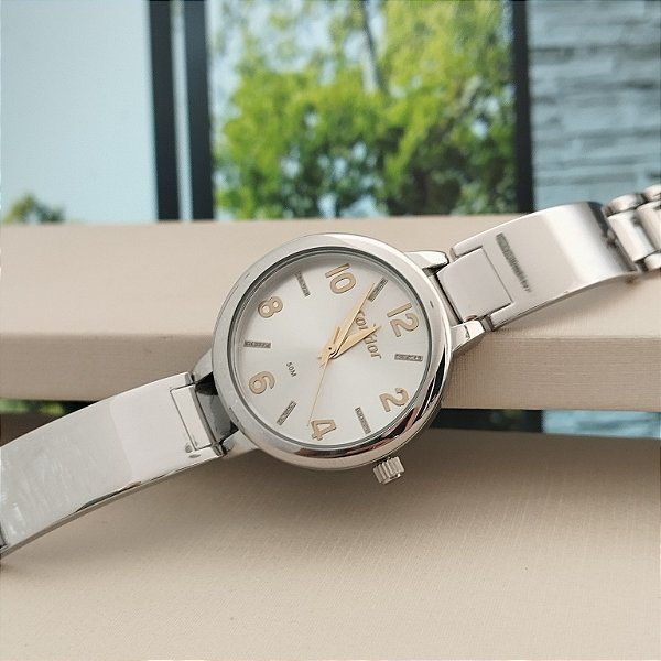 Relogio feminino condor prata C02035NUG/5K