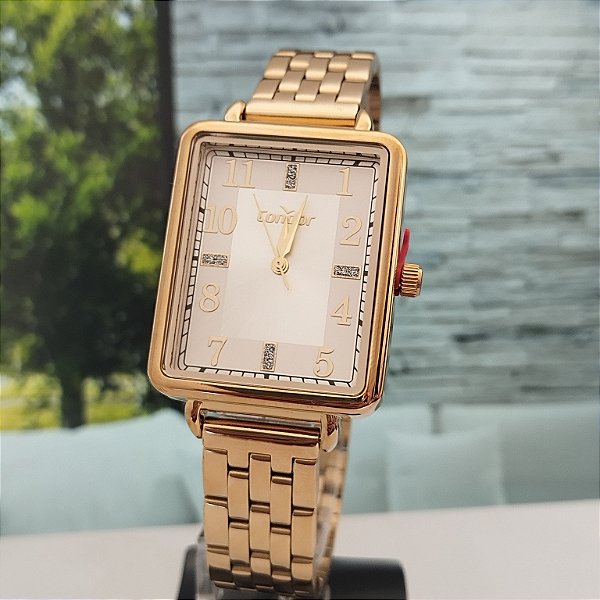 Relogio feminino condor dourado C02035NJN/4K