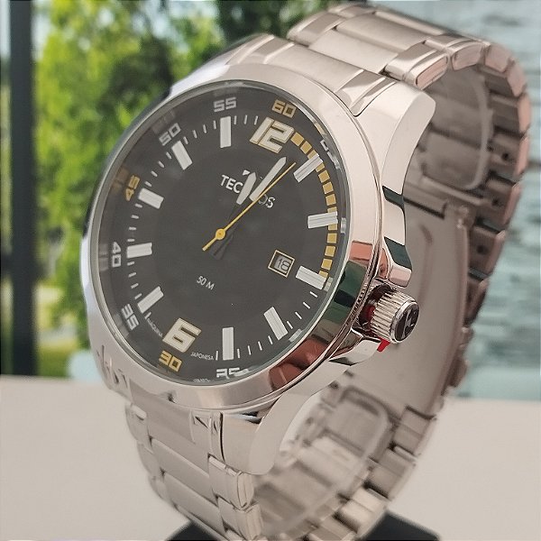 Relogio masclino technos prata 2115NBB/1E
