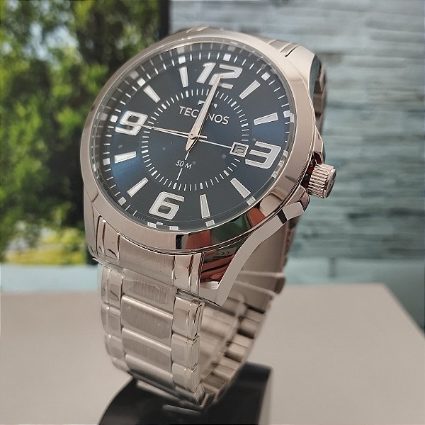 Relogio technos masculino prata 2115KZZS/1A