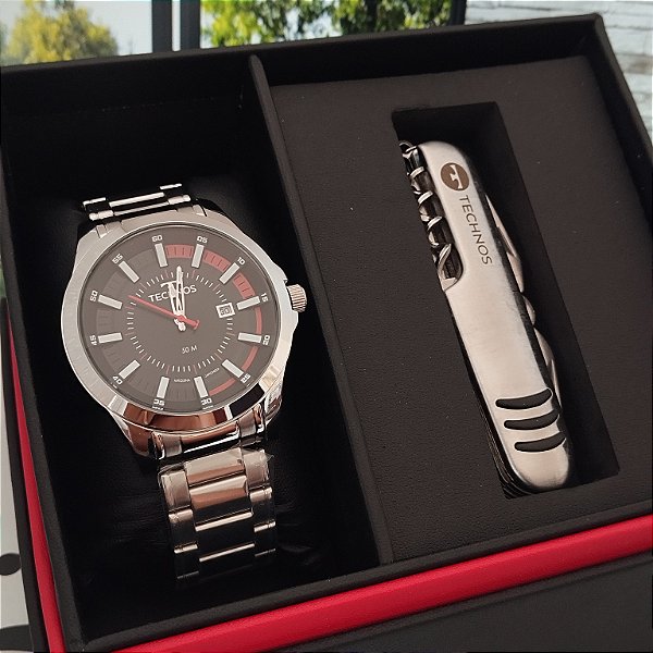 Relógio Technos Masculino Racer Prata 2117LFE/1P