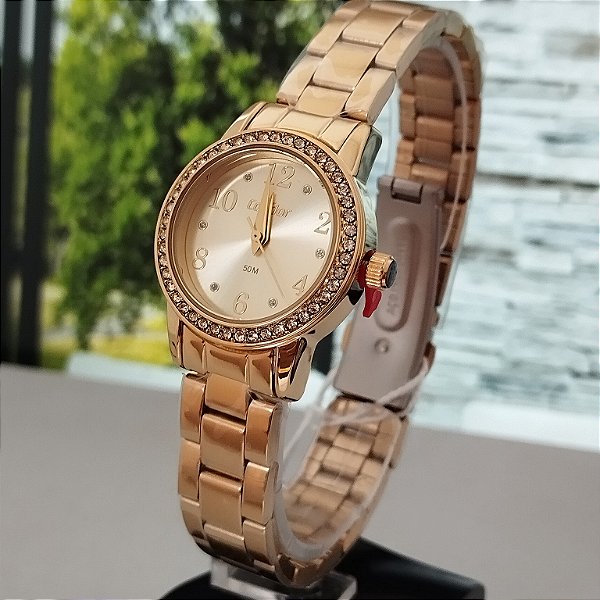 Relogio feminino condor dourado C02035NCU/4X