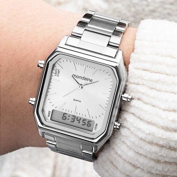 Relógio Mondaine Feminino Quadrado -32216l0mvne3