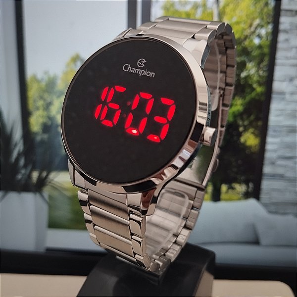 Relogio champion digital prata CH40142T