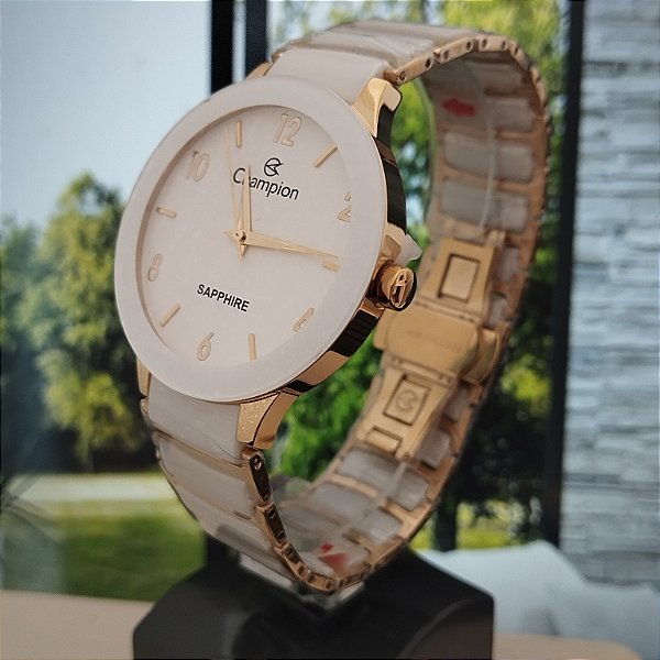 Relogio Ceramic Champion Feminino em - CA21866H