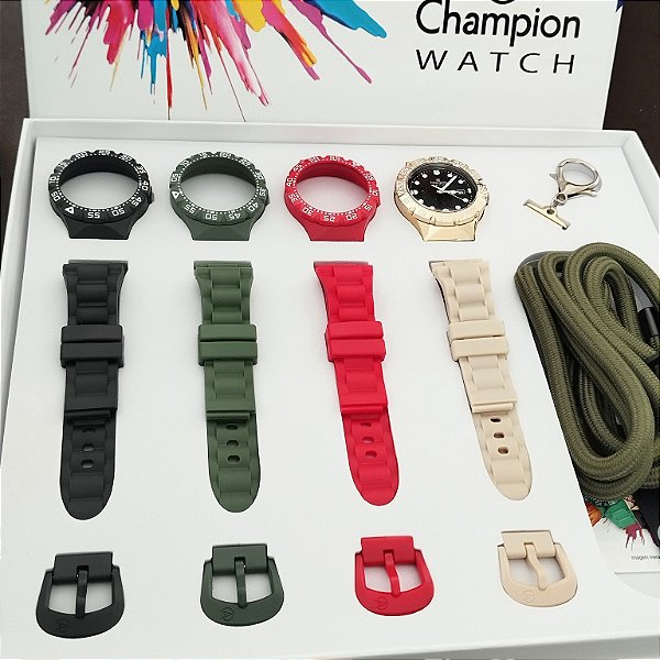 Kit Relogio Champion CP31001N