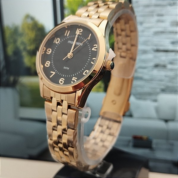 Relogio feminino mondaine dourado 32796LPMKDE2