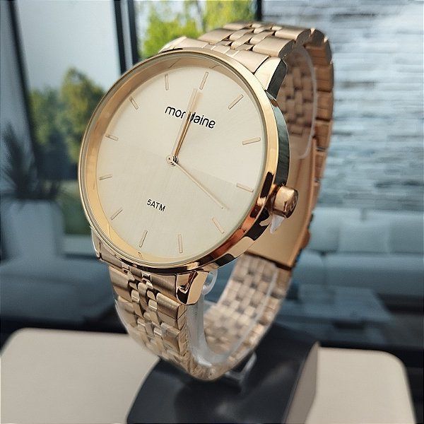 Relogio feminino mondaine dourado 32683LPMVDE1