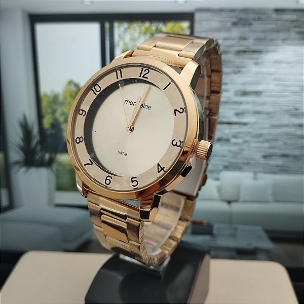 Relogio feminino mondaine dourado 99730LPMVDE1