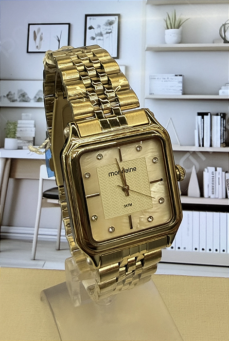 Relogio Feminino Mondaine Quadrado -32843LPMVDE1