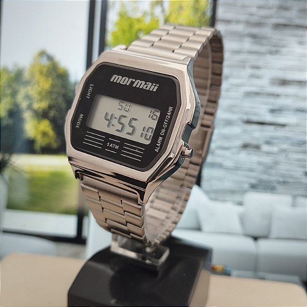 Relógio Mormaii Digital Prata MOBJ3808AA/3P