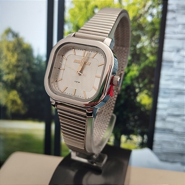 Relógio Feminino Mormaii Prata MO2036KG/1K