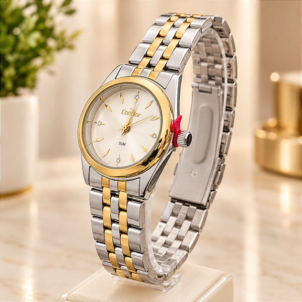 Relógio Condor Feminino Bicolor C02035NWT/4K