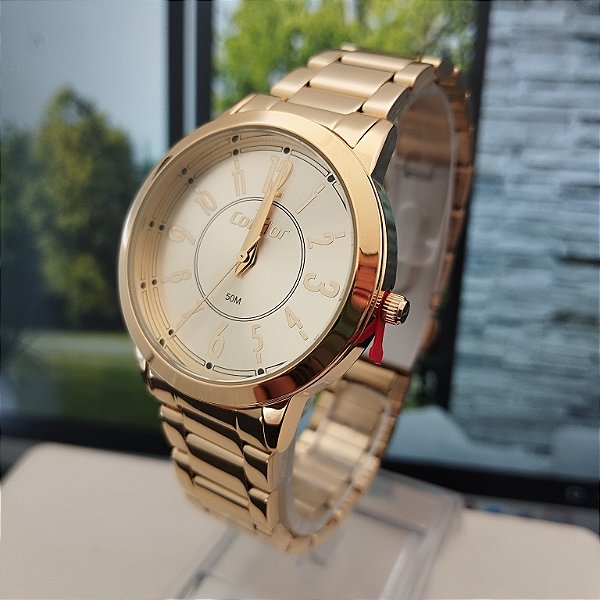 Relógio Condor Feminino Casual Dourado CO2035MZU/4X