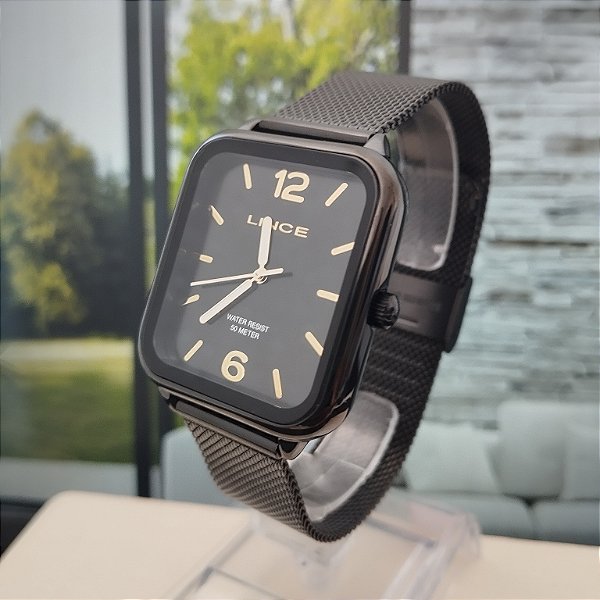 Relogio Lince feminino preto MQNA213L34PKPX