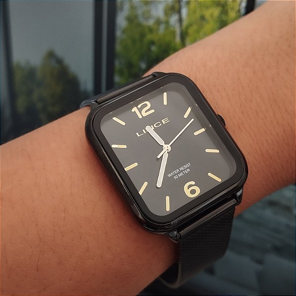 Relogio Lince feminino preto MQNA213L34PKPX