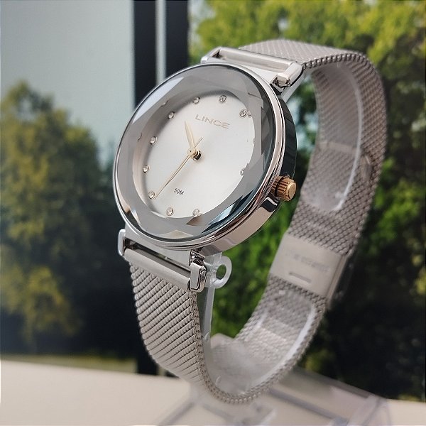 Relogio feminino Lince prata LRM4807L34S1SX