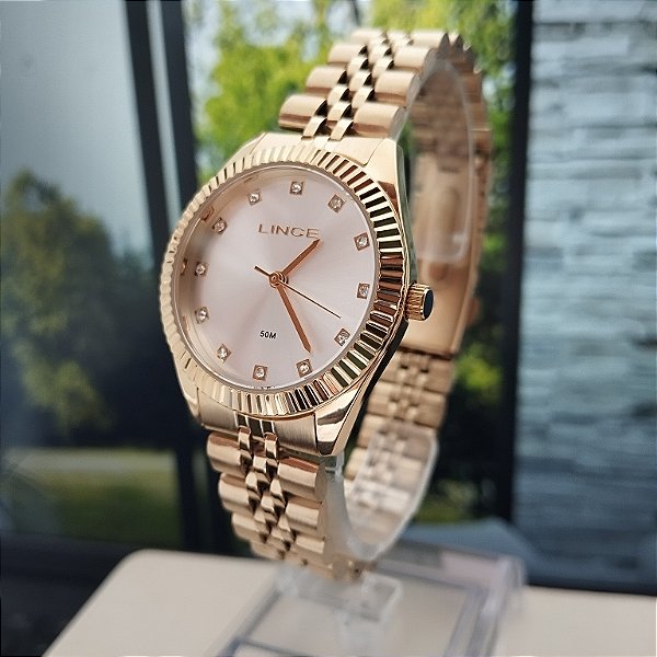 Relógio Feminino Lince Dourado LRGM058L32 S1KX