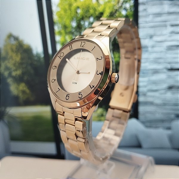 Relógio Lince Dourado Feminino LRGH273L32C2KX