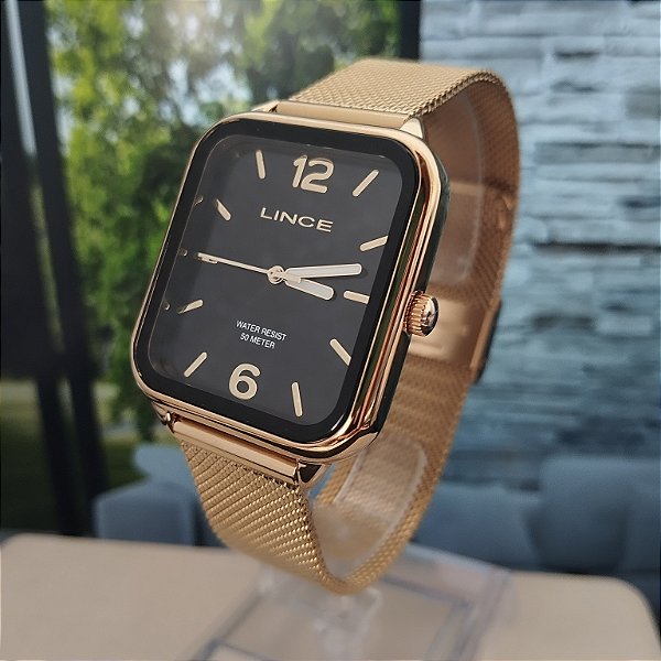 Relogio Feminino Lince Dourado MQGH213L34P2KX
