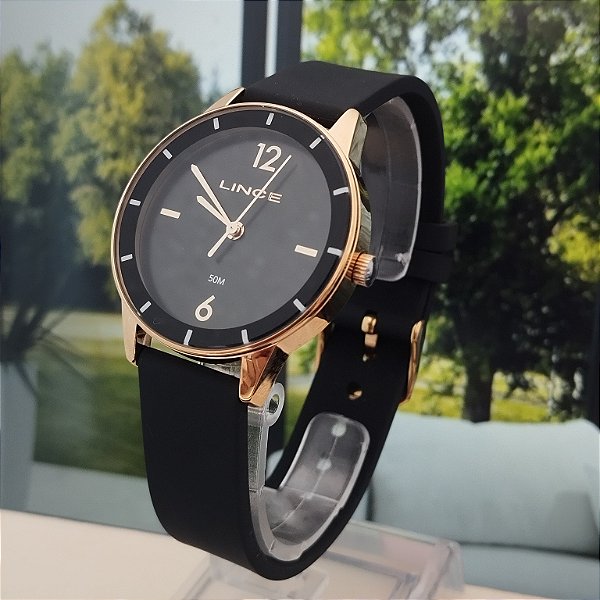 Relogio feminino Lince preto LRPH255L35P2PX