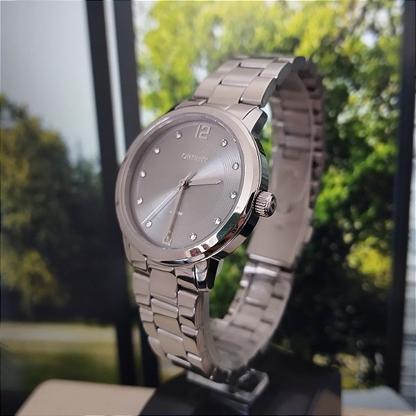 Relogio feminino Orient prata FBSS0135G2SX