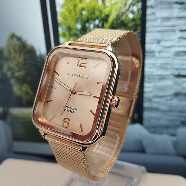 Relogio feminino Lince dourado MQGH213L34C2KX