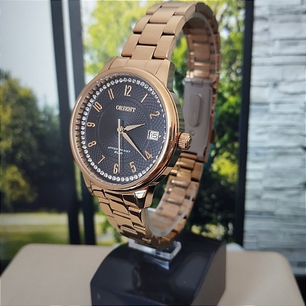 Relogio feminino Orient dourado FGSS1251P2KX