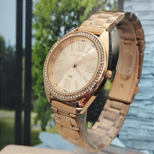Relógio Feminino Lince Dourado LRGH262L36/S3KX